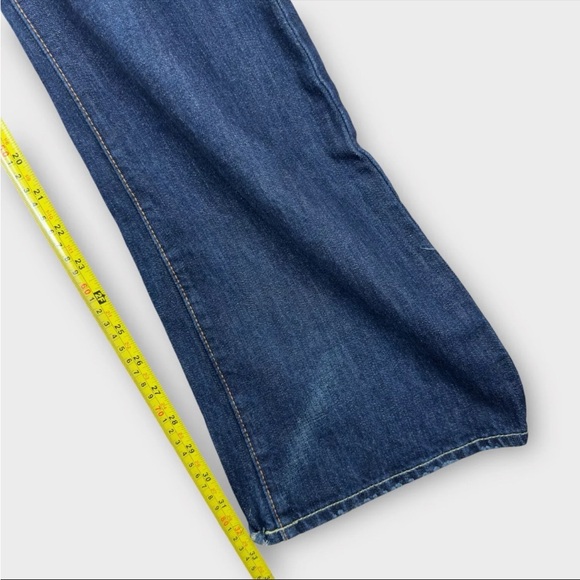 Abercrombie & Fitch 34x32 The A&F Boot Faded Denim Blue Jeans Button-Fly Bootcut - Picture 12 of 13